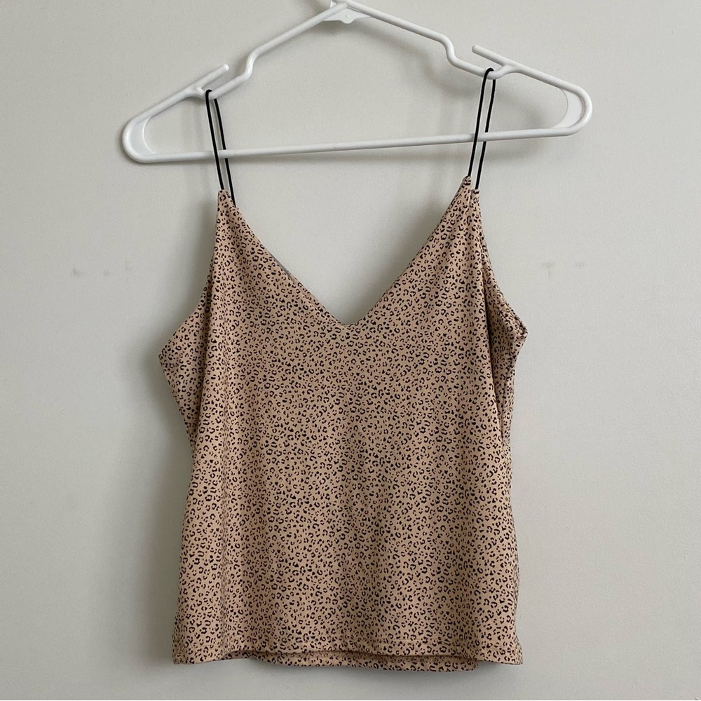 Cheetah print tank top